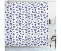 Hand Drawn Doodle Motifs Shower Curtain