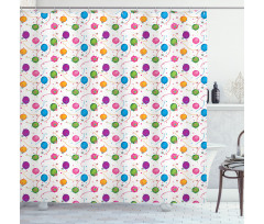 Party Theme Shower Curtain
