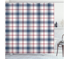 British Country Pattern Shower Curtain