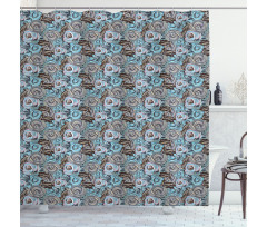 Botanical Roses Bouquet Shower Curtain