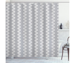 Greyscale Flowers Shower Curtain