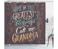 Greatest Words Shower Curtain