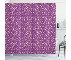 Romantic Nature Pattern Shower Curtain