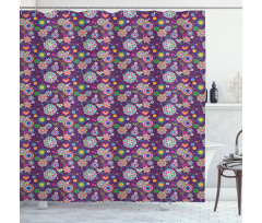 Sixties Inspirations Shower Curtain