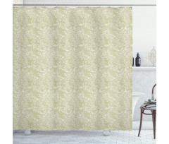 Antique Swirls Curves Shower Curtain