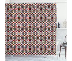 Polygonal Rhombuses Shower Curtain