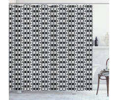 Monochrome Stripes Shower Curtain