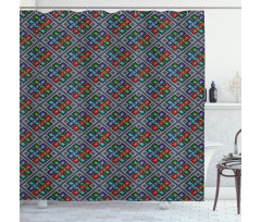 South American Pattern Shower Curtain