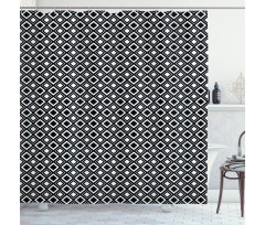 Squares Modern Shower Curtain
