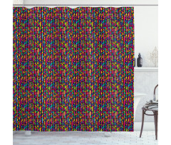 Geometrical Abstract Shower Curtain