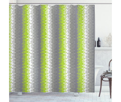 Wavy Vertical Stripes Shower Curtain