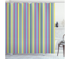 Colorful Zigzag Lines Shower Curtain