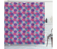 Tribal Flowers Shower Curtain