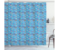 Colorful Heavenly Bodies Shower Curtain