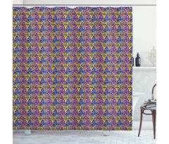 Memphis Ice Creams Shower Curtain