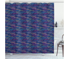 Abstract Circle Design Shower Curtain