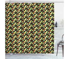 Triangles Futuristic Shower Curtain