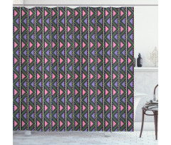 Herringbone Motifs Shower Curtain