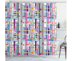 Colorful Modern Art Shower Curtain