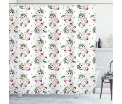 Colorful Mythical Horse Shower Curtain
