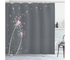 Hearts Pastel Love Shower Curtain
