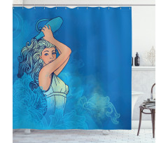 Woman Lady Arts Shower Curtain