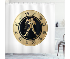 Horoscope Signs Shower Curtain