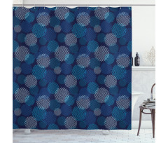 Modern Polka Dots Shower Curtain