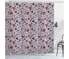 Blossoming Field Art Shower Curtain