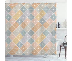 Rhombus Forms Shower Curtain