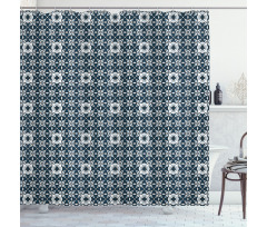 Azulejo Mosaic Tile Shower Curtain