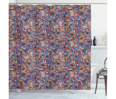 Mosaic Bohemian Shower Curtain