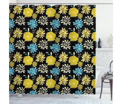 Jasmine Peony Design Shower Curtain