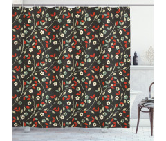 Nostalgic Garden Retro Shower Curtain