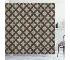 Vintage Tile Shower Curtain