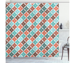 Bohemian Pastel Retro Shower Curtain