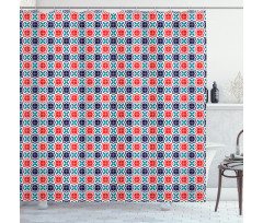Star Tiles Shower Curtain