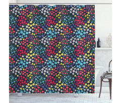 Colorful Spring Blossoms Shower Curtain