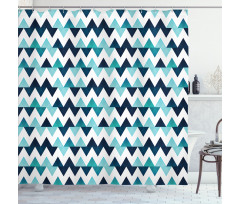 Modern Zig Zag Shower Curtain