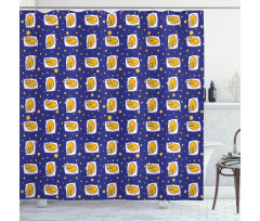 Sleeping Kittens Nighttime Shower Curtain