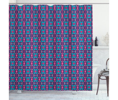 Rhombuses Pattern Shower Curtain