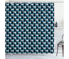 Wavy Stripes Pattern Shower Curtain