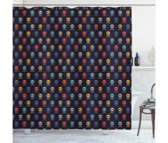 Skulls with Bones Shower Curtain