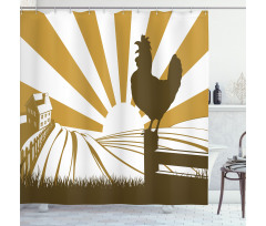 Morning in the Farm Shower Curtain