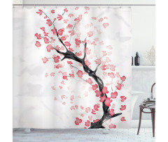 Sakura Artwork Shower Curtain