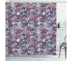 Romantic Flowers Garden Shower Curtain