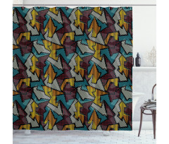 Abstract Urban Design Shower Curtain