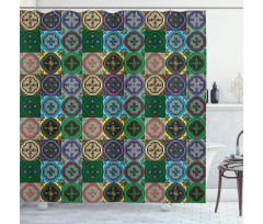 Traditional Vibrant Shower Curtain