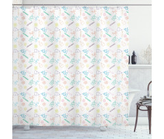Chemistry Instruments Shower Curtain