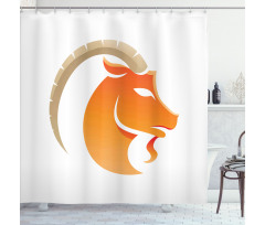 Goat Design Shower Curtain